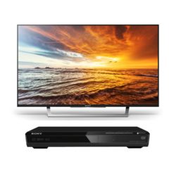 Sony KDL43WD751BU Black - 43inch Full HD Smart LED TV with Freeview HD  WiFi + DVP-SR170 Black - DVD Player with Multi-format DVDs & CDs Playback